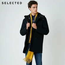 Избранное мужское новое шерстяное пальто с капюшоном зимний съемный комплект из двух предметов пуховик Верхняя одежда S | 418427504