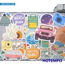 

50pcs Cute VSCO Girl Cartoon Pattern Kawaii Small Fresh Funny Sticker for DIY Scrapbook Notebooks Phone Laptop Bike Car Stickers