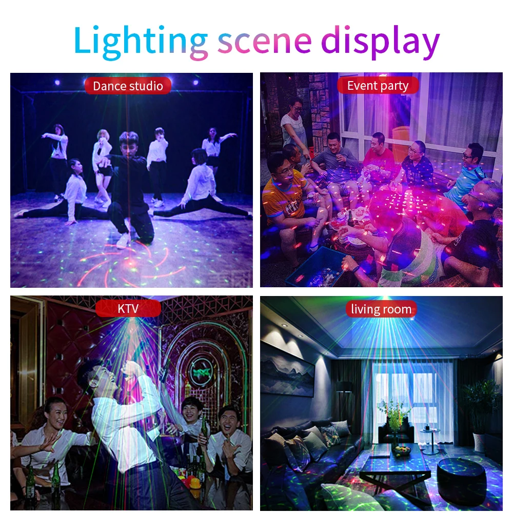 luzes rgb uv dj som festa de