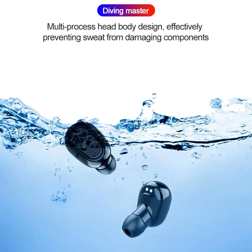 3500mAh LED Bluetooth Wireless Earphones Headphones Earbuds TWS Touch Control Sport Headset Noise Cancel Earphone Headphone