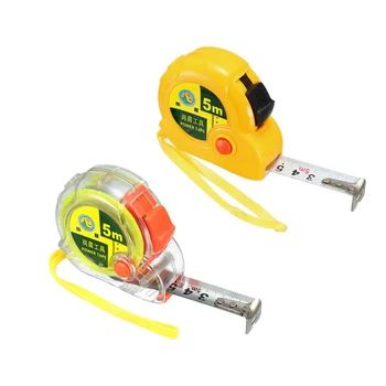 

uxcell Measuring Tape Plastic Round Case Retractable Measure Tape Ruler