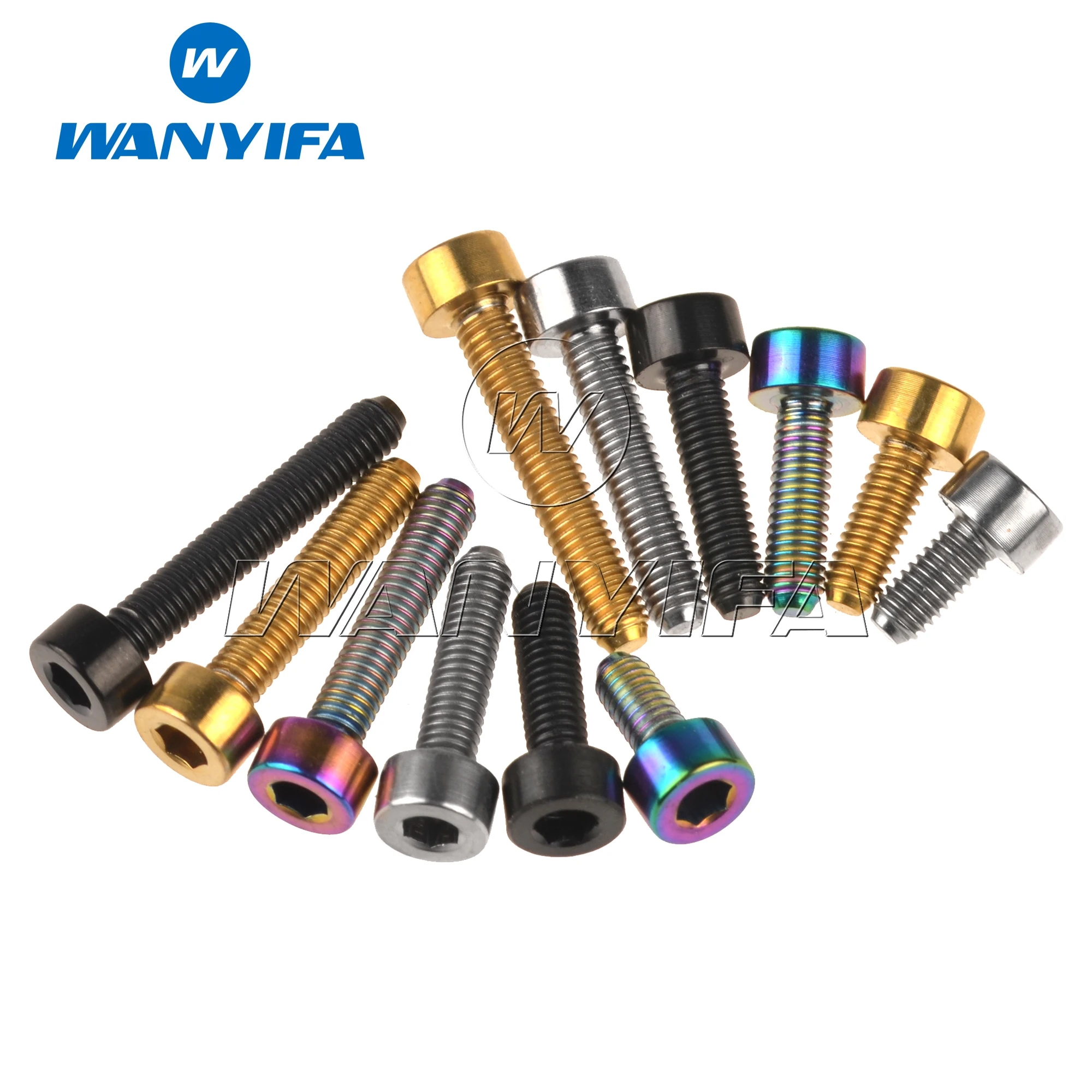 Wanyifa-perno de titanio para bicicleta, tornillo Stigma para bicicleta, M3x6, 8, 10, 12, 15, 18, 20mm