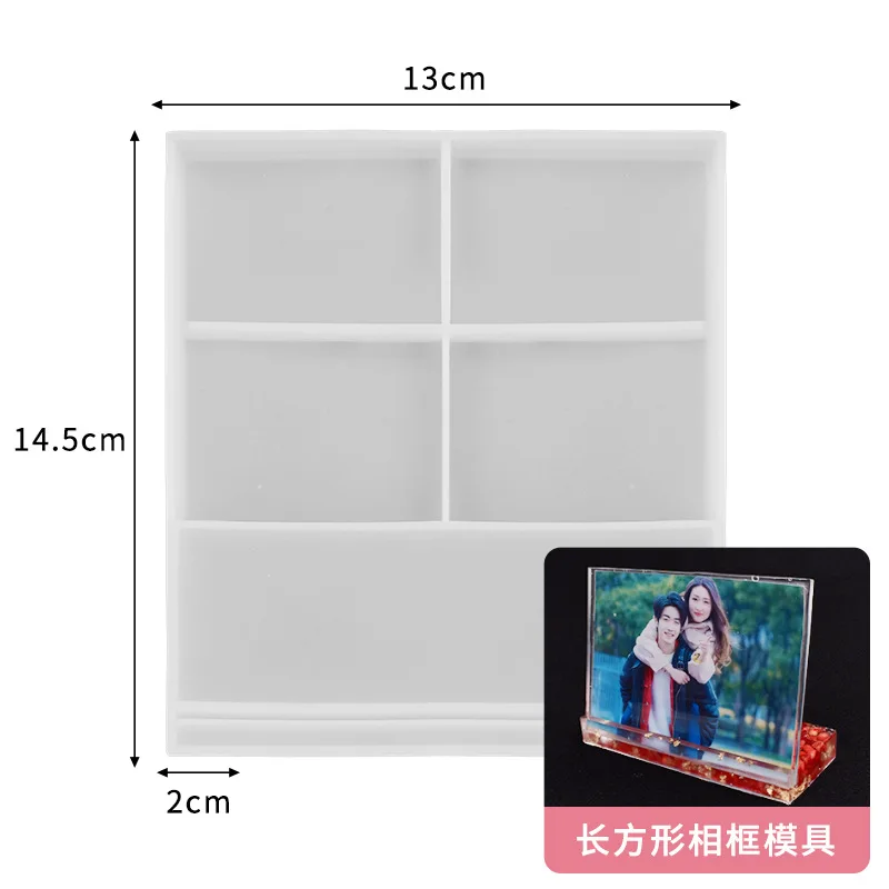 Multi-Size Silicone Mold for DIY Crystal Epoxy Resin Mirror and Jewelry Ornaments
