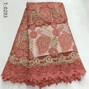 

African Lace Fabric 2020 Embroidered Nigerian Laces Fabric Bridal High Quality French Tulle Lace Fabric For Wedding Party