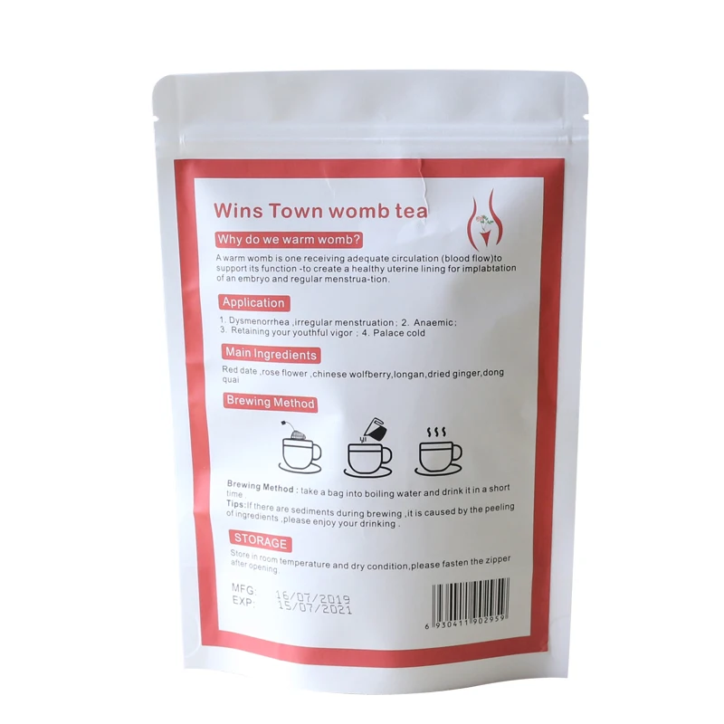 Natural Female Detox Tea Warming Womb Tea Slimming Herbal Uterus Cleansing Tea Irregular Menstruation Womb Detox Tea Weight Lost