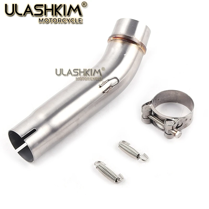 

Motorcycle Exhaust Muffler Middle Link Pipe Slip On For Honda CB400 CB 400 F/X CBR400R CBR500R 2013 2014 2015 Q
