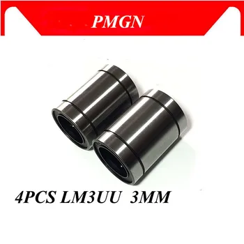 

High quality 4 pcs LM3UU LM3 3x7x10mm 3mm Linear Ball Bearing Bush Bushing 3mmx7mmx10mm factory direct