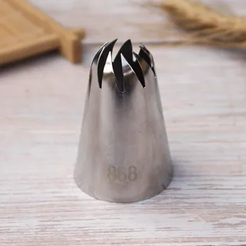 

#888 Big Size 9 teeth Icing Nozzle Cup Cake Decorating Piping Tip rotating Baking Pastry Decorating Tool Kitchen Bakeware