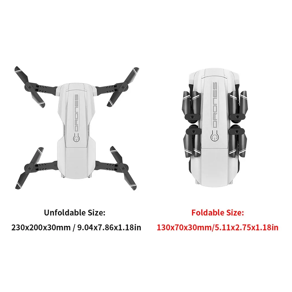 LANSENXI-NVO складной 2,4 ГГц WiFi FPV Дрон 4K камера RC Дрон в режиме реального времени Трансмиссия самолет игрушка с 2 батареями
