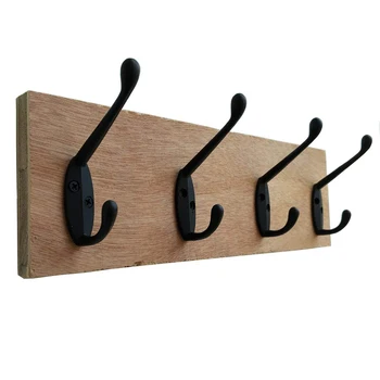 

9 Pcs Heavy Duty Coat Wall Hooks Retro Hanger Double Pole for Hat Bedroom Closet with 20 Screws