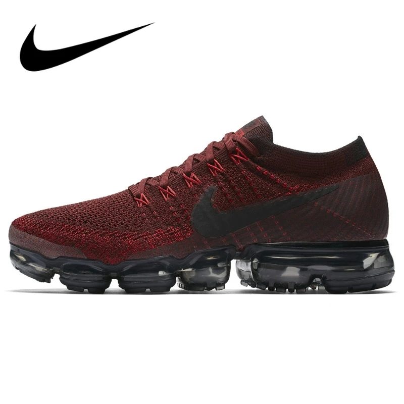 Аутентичные оригинальные мужские кроссовки для бега от Nike Air VaporMax Be True Flyknit, удобная спортивная классическая спортивная Дизайнерская обувь