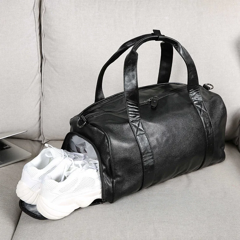 Водонепроницаемая дорожная сумка, классическая мужская кожаная сумка для багажа, вещевой мешок из искусственной кожи, черная сумка для мужчин, ручная большая сумка для выходных, XA280ZC
