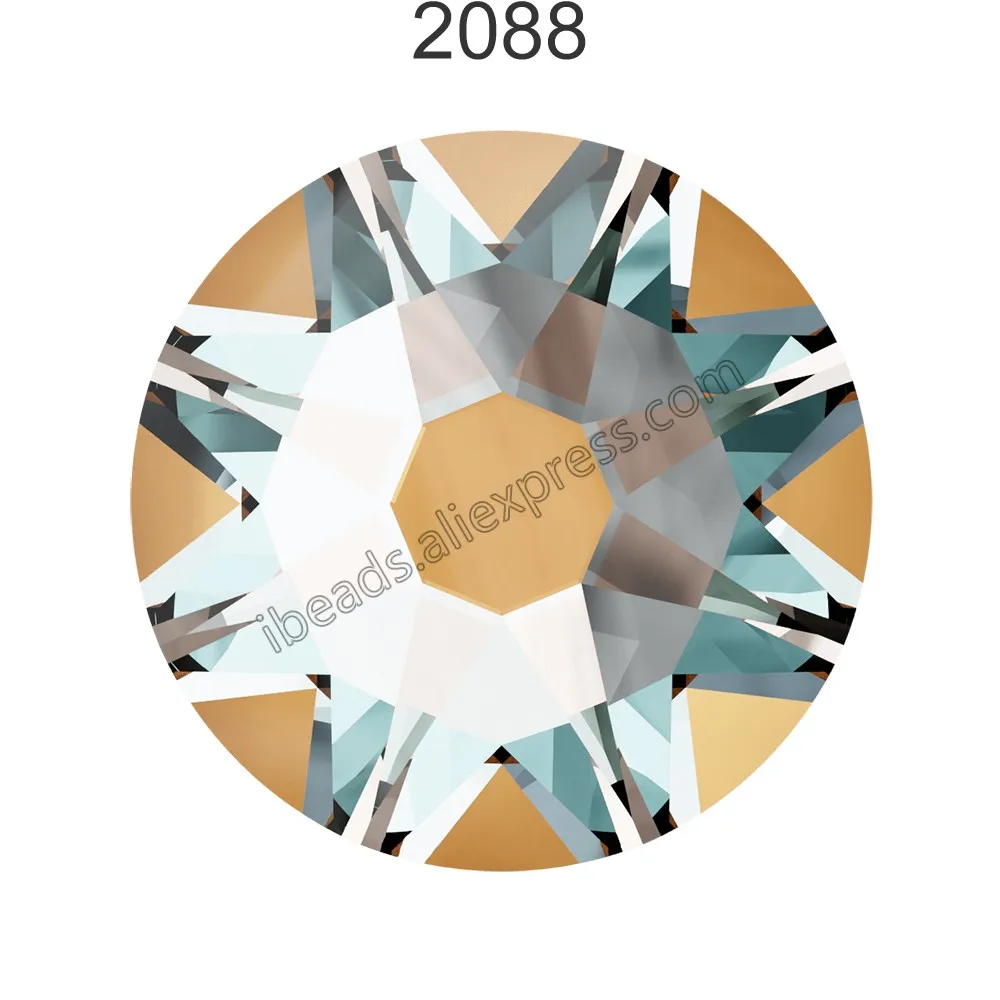 Peach DeLite L140D 24 шт.) Оригинальные кристаллы от Swarovski 2088 XIRIUS DeLite Effects с плоской задней частью Стразы без горячей фиксации страз для дизайна ногтей ювелирные изделия - Цвет: Peach DeLite L140D