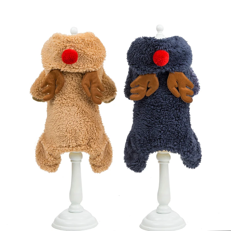 

Pet Dog Clothes Christmas Costume Winter Cute Hoodies Cartoon Clothes For Small Dog Cloth Costume Dress Xmas apparel Cats Dogs