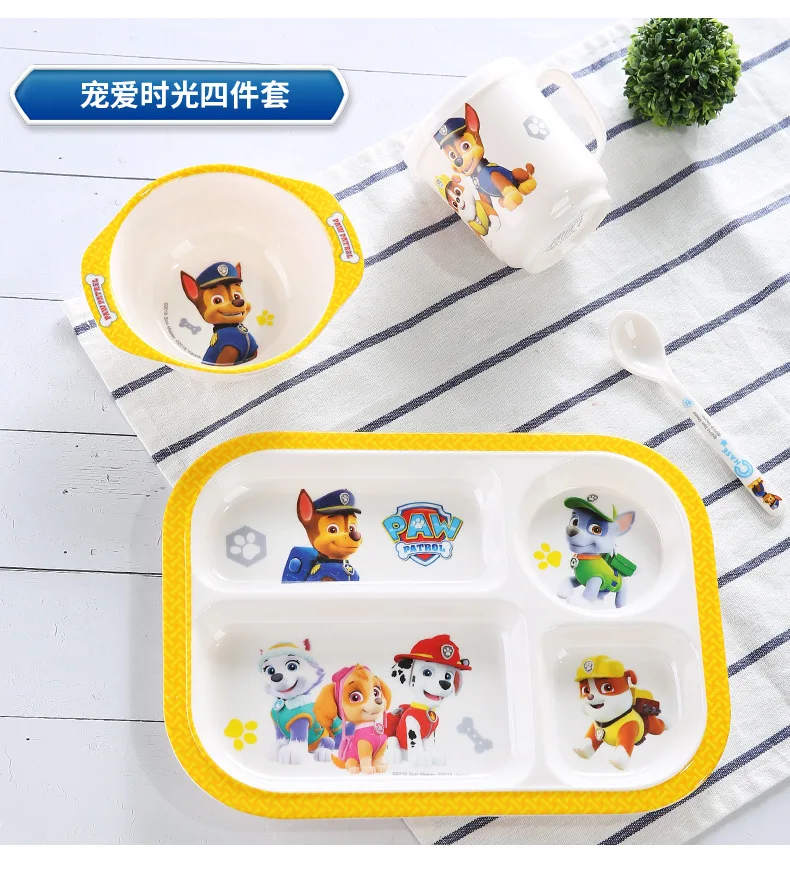 Paw Patrol детский набор столовых приборов «Щенячий патруль» Детская Милая мультяшная миска для еды чашка ложка ударопрочная пищевая чаша S03