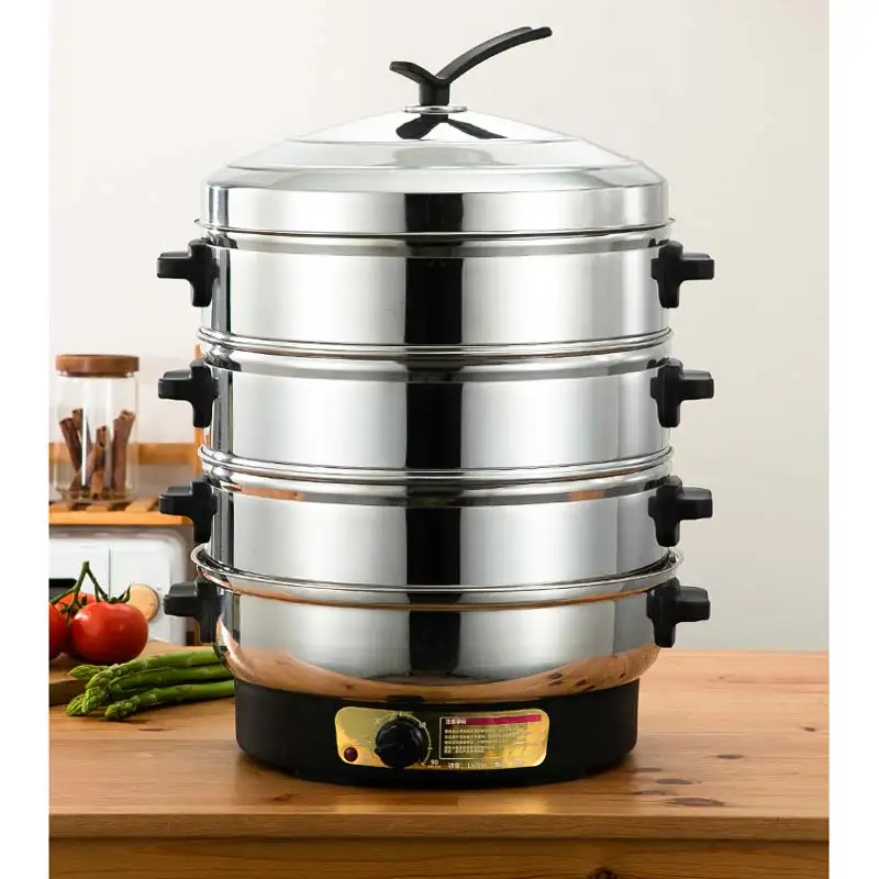 Multifunctional food steamer electric 40cm steamer household bun