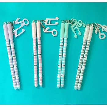 

4pcs Musical Frixion Gelpen Music Note Shell Pendant Neutral Pen Korean Erasable Pen Signature Writing Office School Stationery