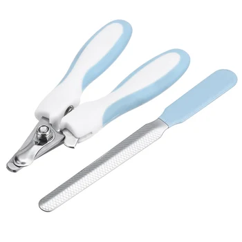 

2 pcs set Dog Nail Clippers Easy Hold Claw Cat Nail Clipper Trimmer Grooming Safety Scissors Dog cutter for Animals Pet Supplies