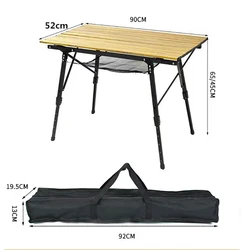 Table de Camping pliante pour Barbecue en plein air, sac à dos en alliage d'aluminium, mobilier de bureau, lit d'ordinateur Portable Durable, Barbecue léger 