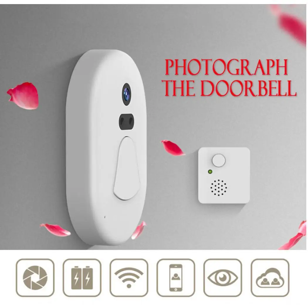 

Smart WiFi Night Vision Digital Alarm Video Record Camera Wireless Strong penetration and stable signal Doorbell