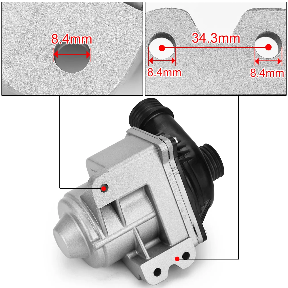Electric Water Pump Coolant Pump for N54 or N55 3.0L for BMW 535i X5 X1 Z4 X4 X6 X3 11517632426 /11517588885 / 11517563659,cooling water pump