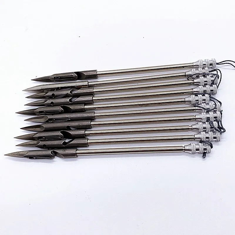 5pcs Powerful Deep-water Fish Dart Fishing Slingshot Arrow Head Skills Shooting Hunting Slingshot Head Cross Arrow 2021