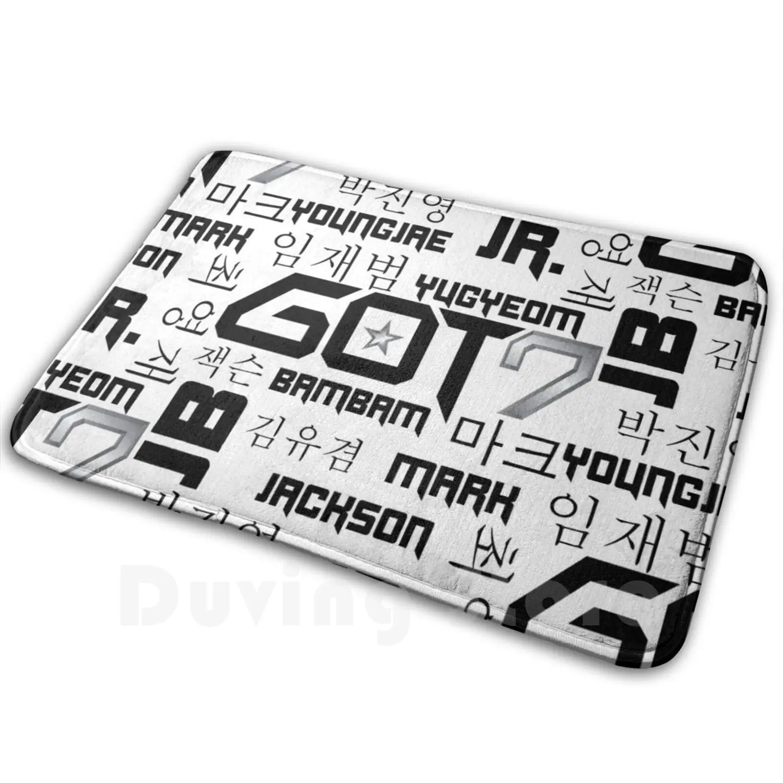 Коврик Got7 мягкий ковер Kpop корейский популярный бэмм Джексон Jr Mark Youngjae Yugyeom Jb