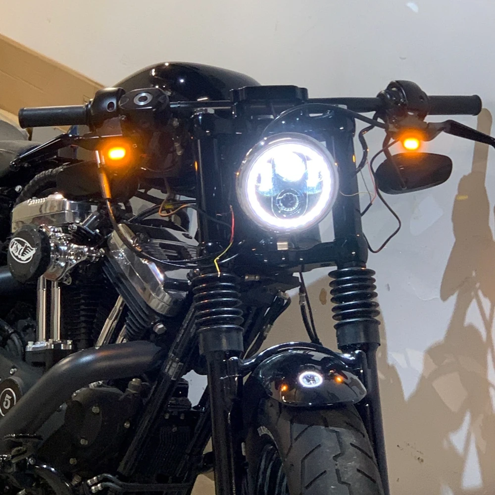 Motorcycle Mini LED Turn Signal Light Running Indicator Lamp For Harley Sportster XL 2004-1200 883 72 48 Roadster motorcycle accessories