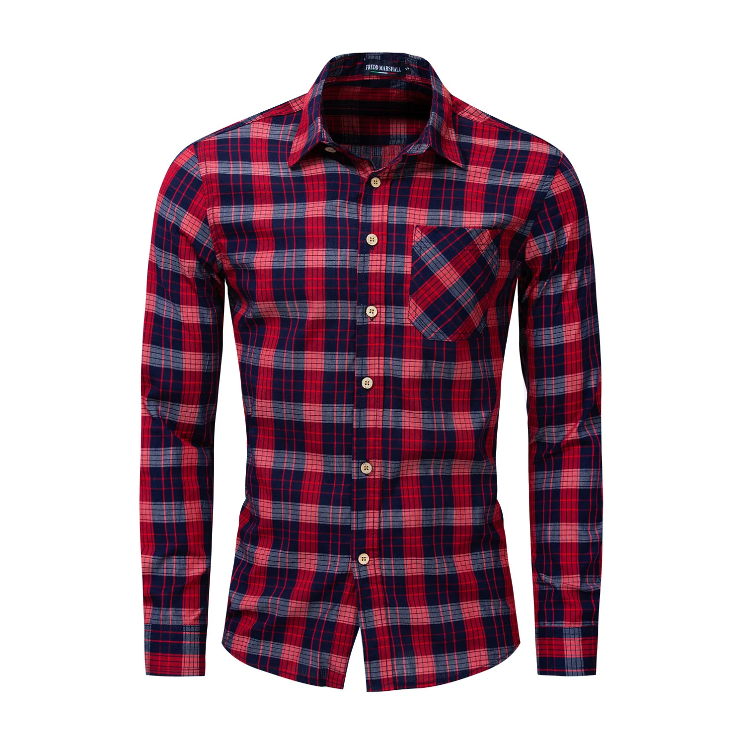 Will Code мужская одежда из чистого хлопка, рубашка с длинным рукавом, цветная рубашка в клетку, 198