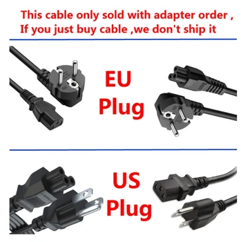 

Power Cord with EU / US PLUG For Adapter Power Charger