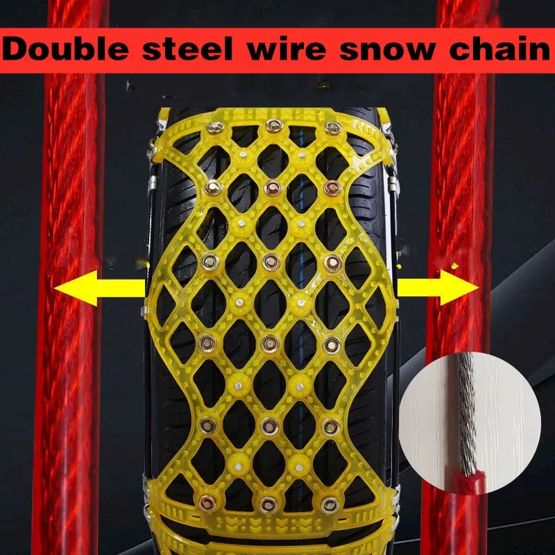 Car Snow Chains Steel Truck Car Wheels Tyre Tire Snow Ice Chains Belt
