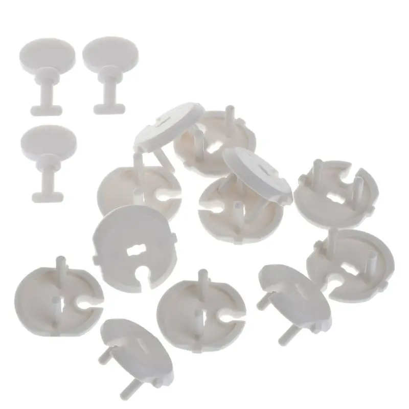 

63HA 12 Pcs French Standard Power Socket Outlet Cover with 3 Pcs Key Baby Child Safety Protector Kit
