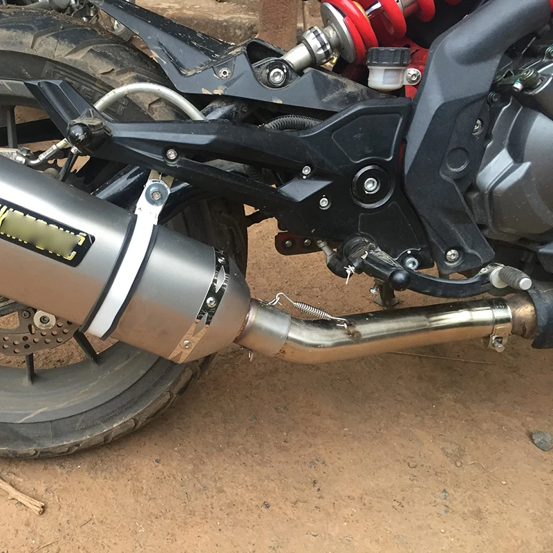 For Benelli300 Motorcycle Exhaust Muffler Mid Link Connect Pipe Stainless Steel - Image 4