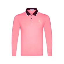 Новинка; дышащая футболка с длинными рукавами для гольфа; 4 цвета; одежда для гольфа;