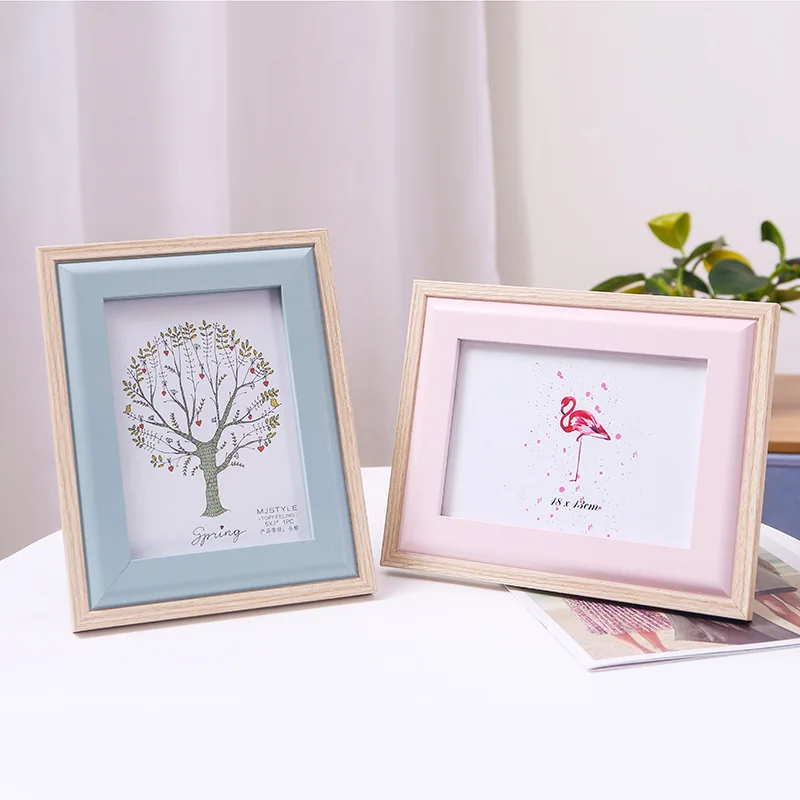 ##BUY American Style Frame Tabletop Creative Minimalist Modern Photo Frame 6 7810 Inch 16 Inch A3 Wall Mounted Wooden Picture Frame Wa