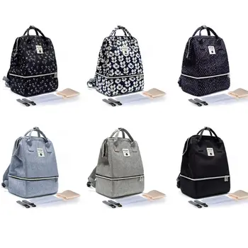 

Multifunction Unisex Nappy Diaper Bag Maternity Backpack Large Capacity Insulated Pocket Dual Layers Baby Care Nursing Rucksack