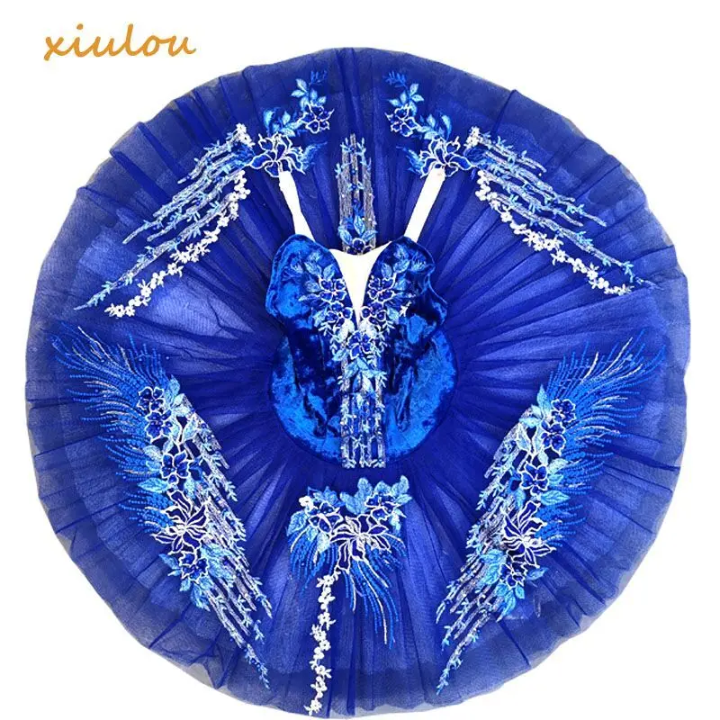 Blue Ballet Tutu Girls Kids Women Adult Professional Ballet Tutu Adulto Costume Ballerina Dance Costumes Girls Adulto ballet dress ballet skirts girls dance costumes tutu skirt