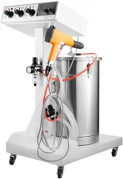 

VEVOR Powder Coating Machine 40W 50L Capacity Electrostatic Powder Coating System 550g WX-101 Spraying Gun Paint