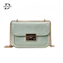 Модная женская сумка из крокодиловой кожи с клапаном, дизайнерские сумки, женские сумки, черный, белый, маленький дневной клатч, Золотая цепочка, сумки через плечо для девушек