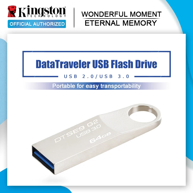 USB флеш накопитель Kingston DTSE9G2 3 0 128 ГБ 16 32 64 флешка DT104 2 память|USB флэш-накопители| |