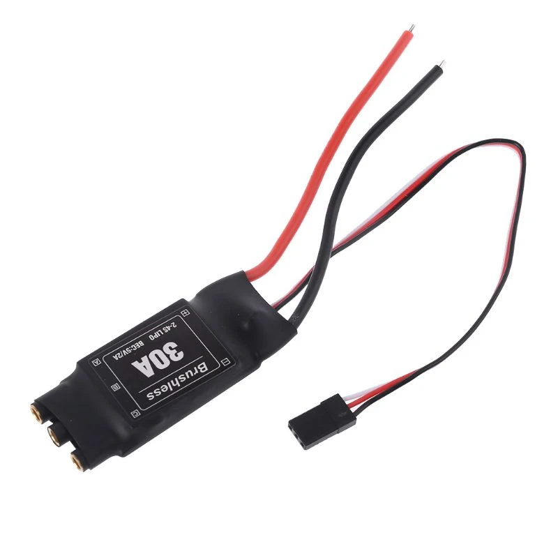 Brushless Speed Control Lipo Battery 30A 2-4S RC ESC Controller for Helicopter C