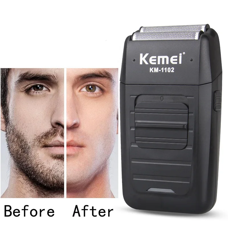 Kemei shaver electric shaver men's beard trimmer waterproof reciprocating wireless razor USB rechargeable shaving machine 4