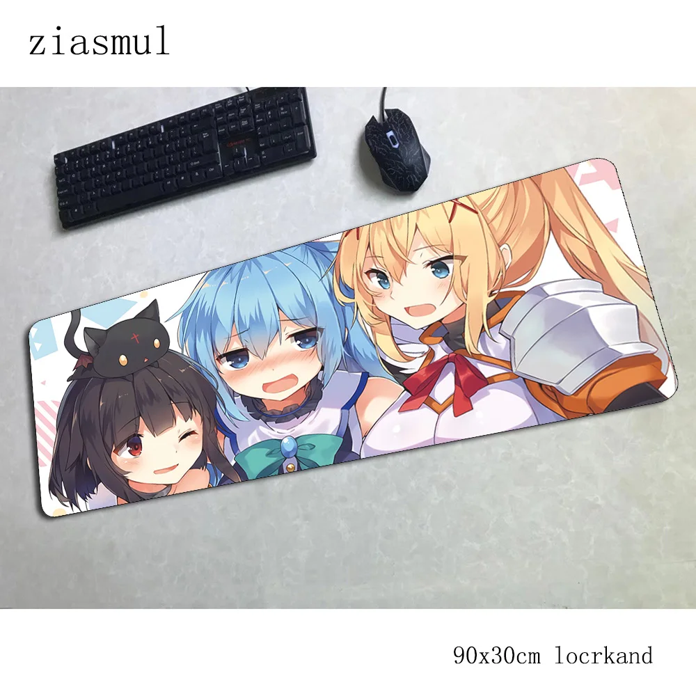 Megumin коврик для мыши 90x30 см компьютерный коврик для мыши красивый padmouse Domineering Коврик Для Мыши Эргономичный гаджет офисные настольные коврики
