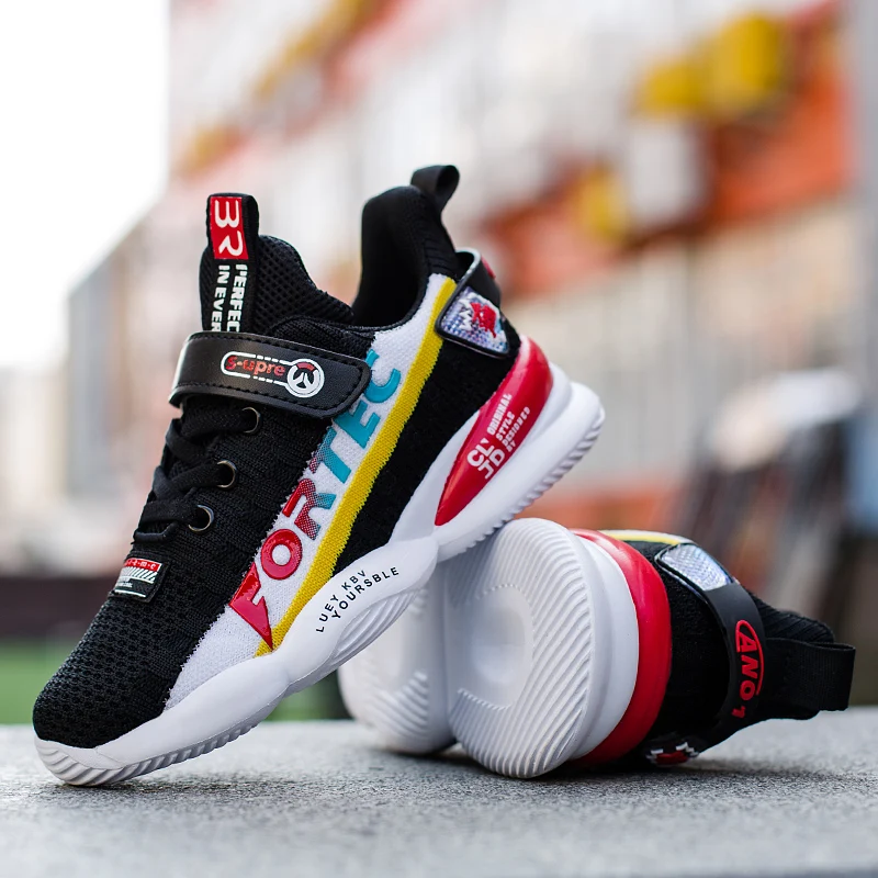 Unisex Boys Sport Shoe Mesh Breathable Walking Shoes Kids Anti Slip Running Shoes Girls Comfortable Girl Luxury Brand Shoes