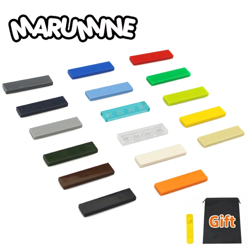 MARUMINE 1x4 плитка 300 шт./лот классические строительные блоки 2431 MOC развивающие