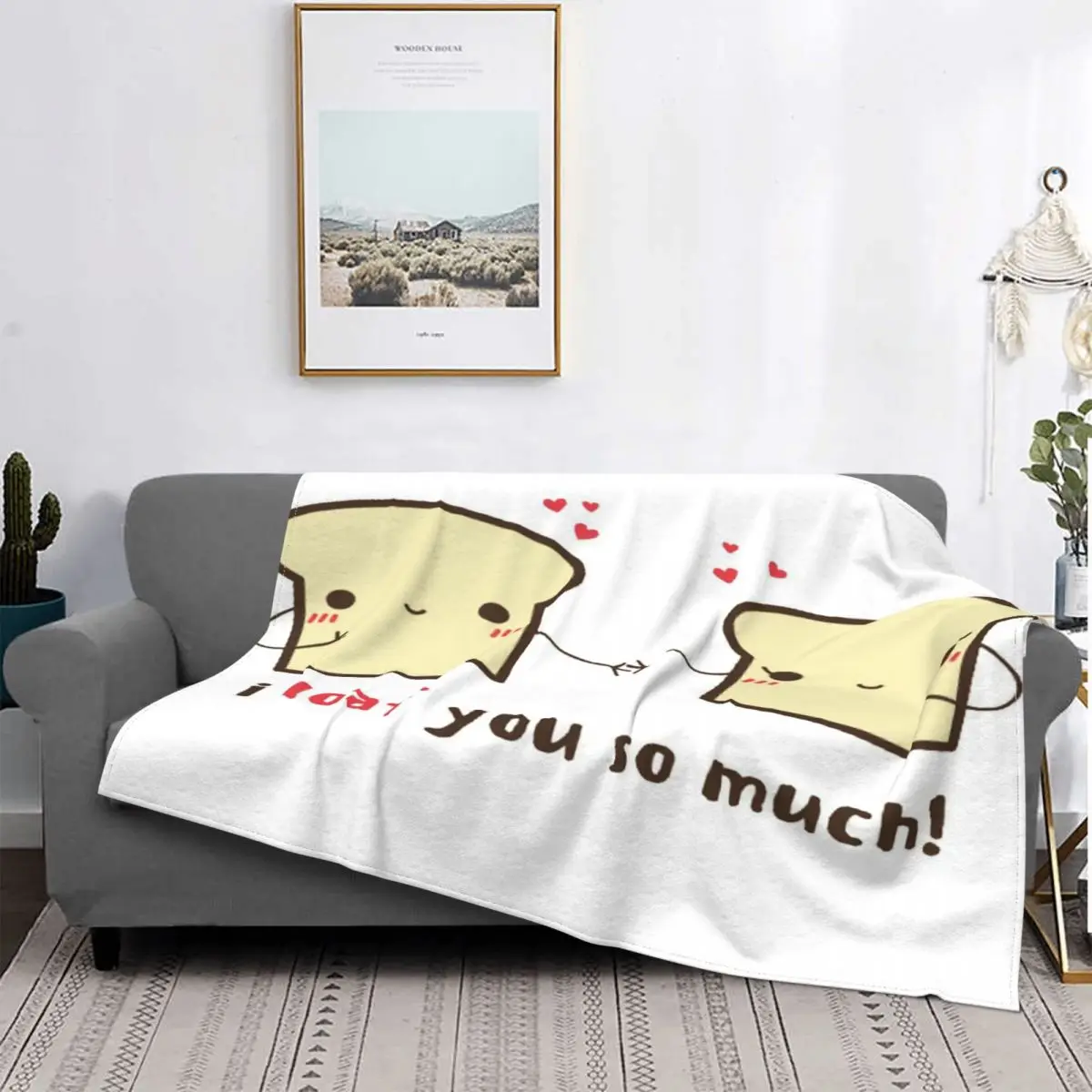 I Loaf You So among manta colcha cama a cuadros fundas para sofá Manta con capucha de Picnic | Дом и сад