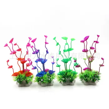 

10pcs/Lot * Aquarium decoration simulation water grass aquarium landscaping set plastic flowers and plants crafts gifts CT26-XS
