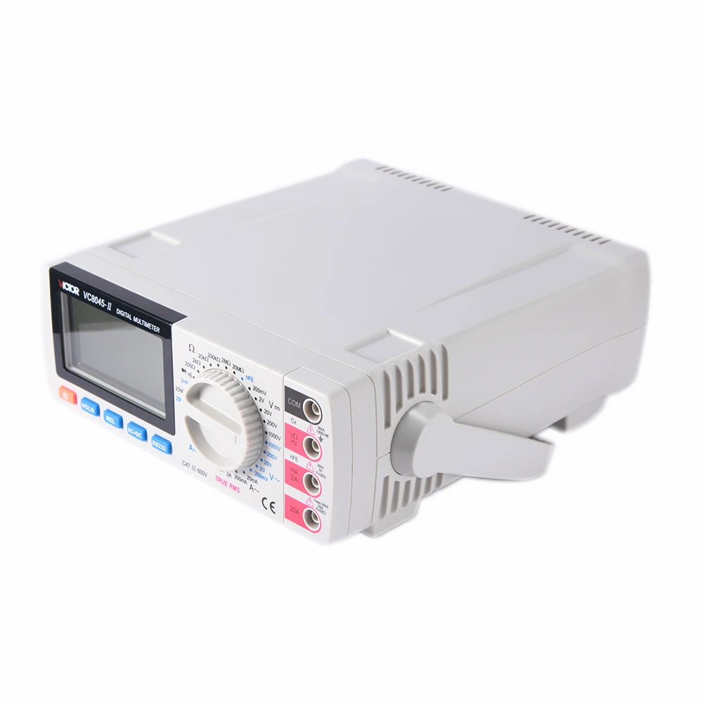 RuoShui 8045 II Bench Top True RMS мультиметр AC DC транзистор измерение емкости HFE Multimetro цифровой
