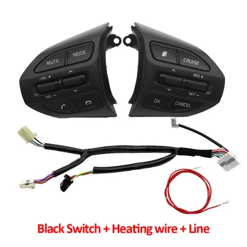 

Steering Wheel Button Bluetooth Phone Cruise Control Volume Switch with Heating wire For KIA K2 RIO 2017 2018 2019 RIO X LINE