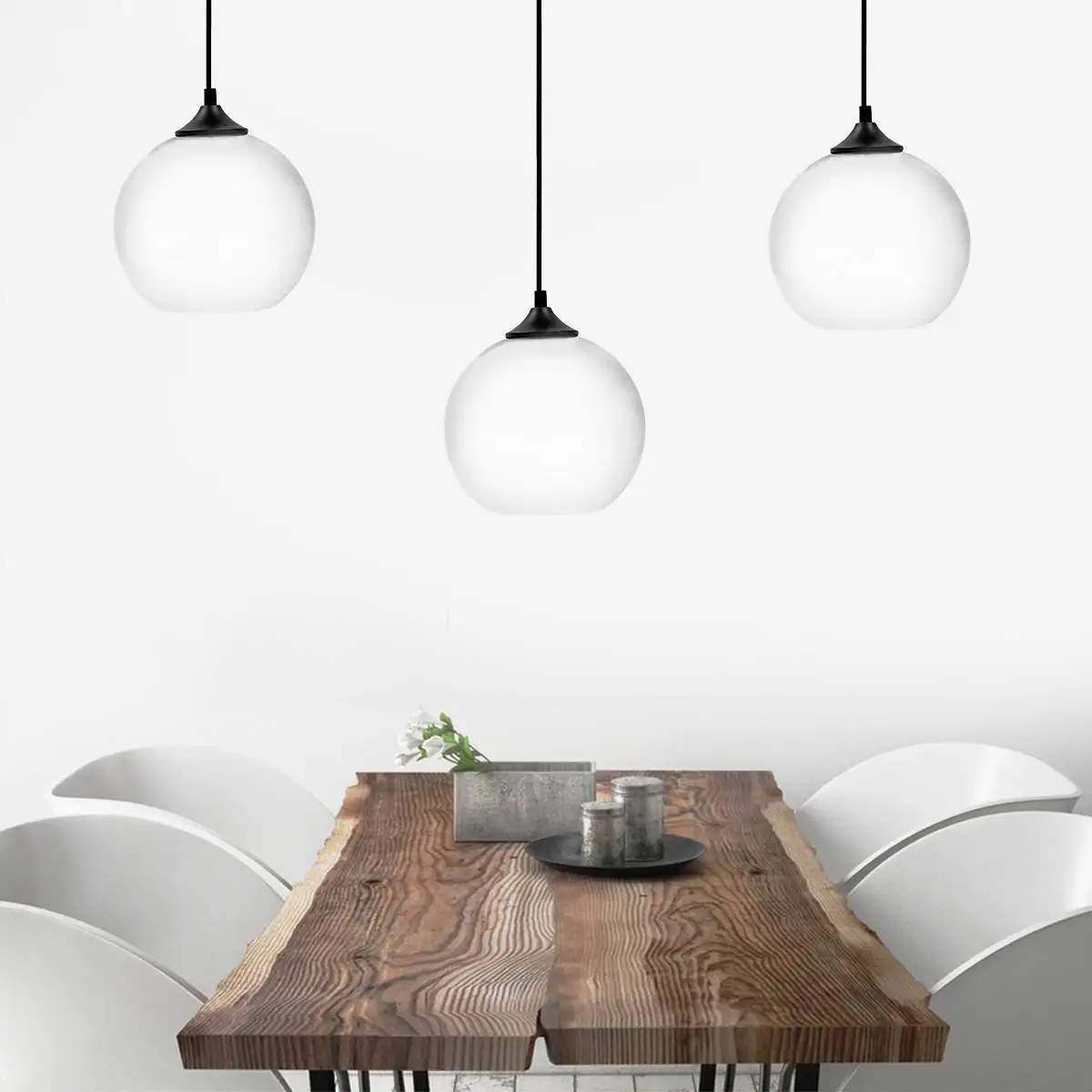 

Hanging Light LampshadeBulb Retro Ceiling Light Fitting Lamp Guard Wire Cage Lamp Cover Lamp Shades Chandelier Modern Glass